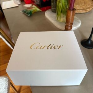 Cartier White and Gold Gift Box